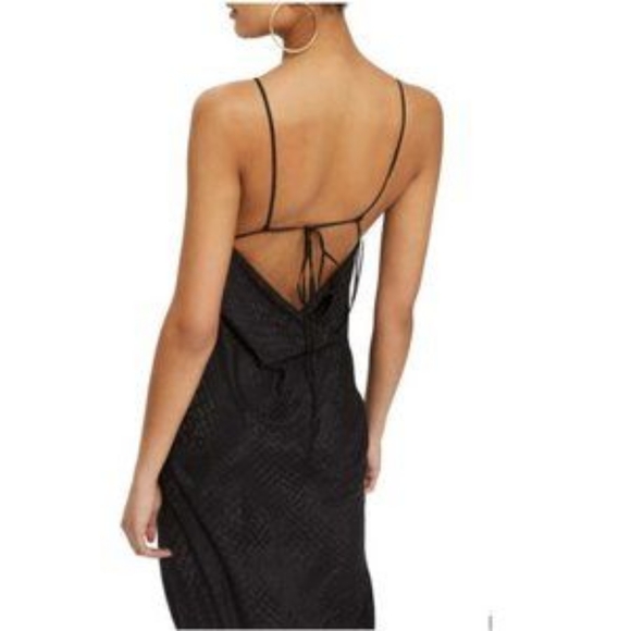 NEW with tag Topshop Long Satin Evening Dress - Picture 3 of 6